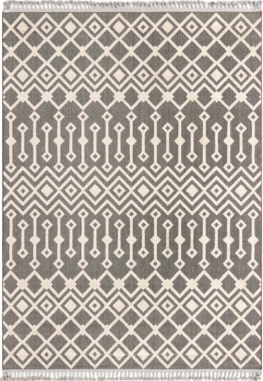 9' x 12' Rothwell · Chevron rug, charcoal
