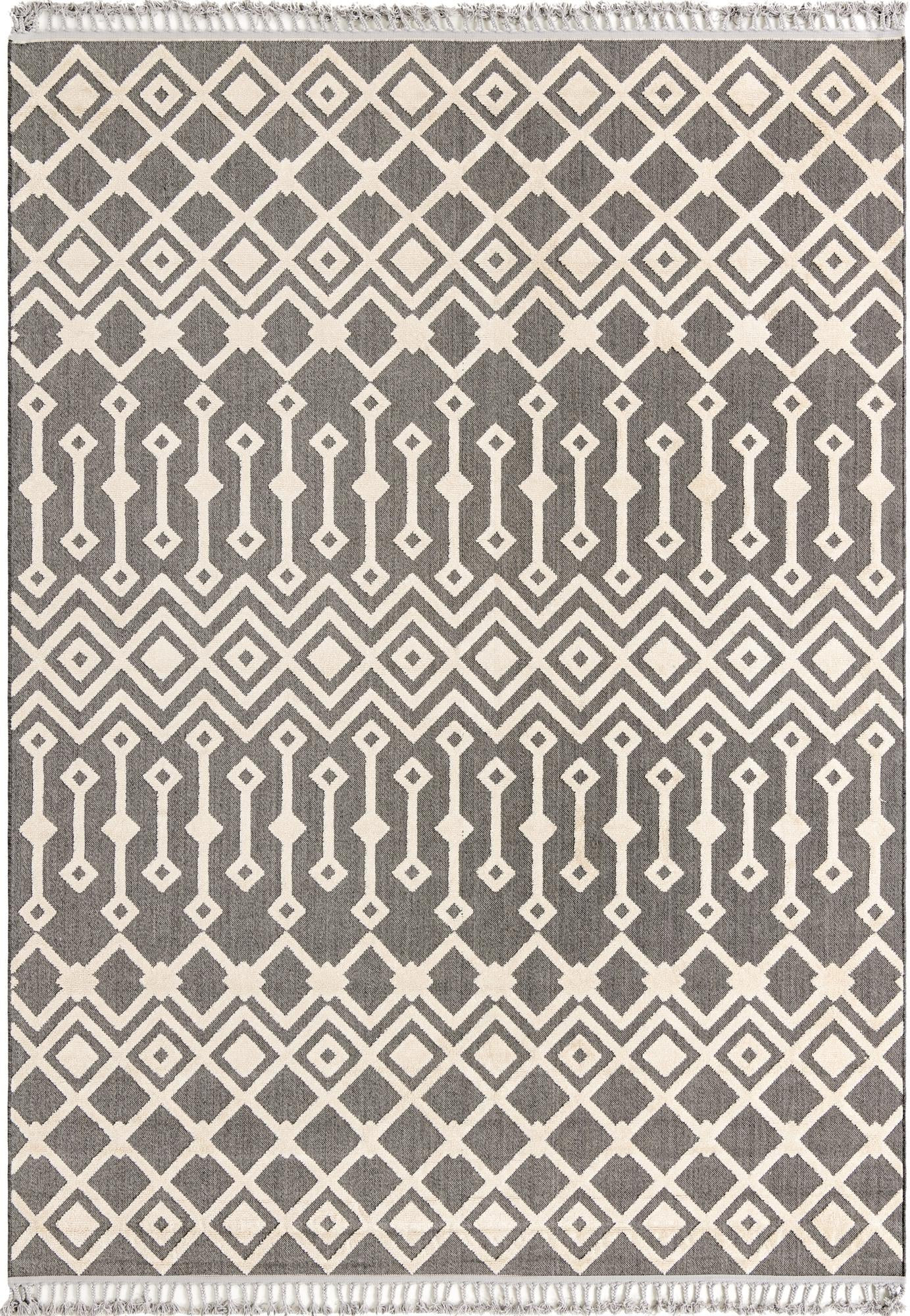 9' x 12' Rothwell · Chevron rug, charcoal