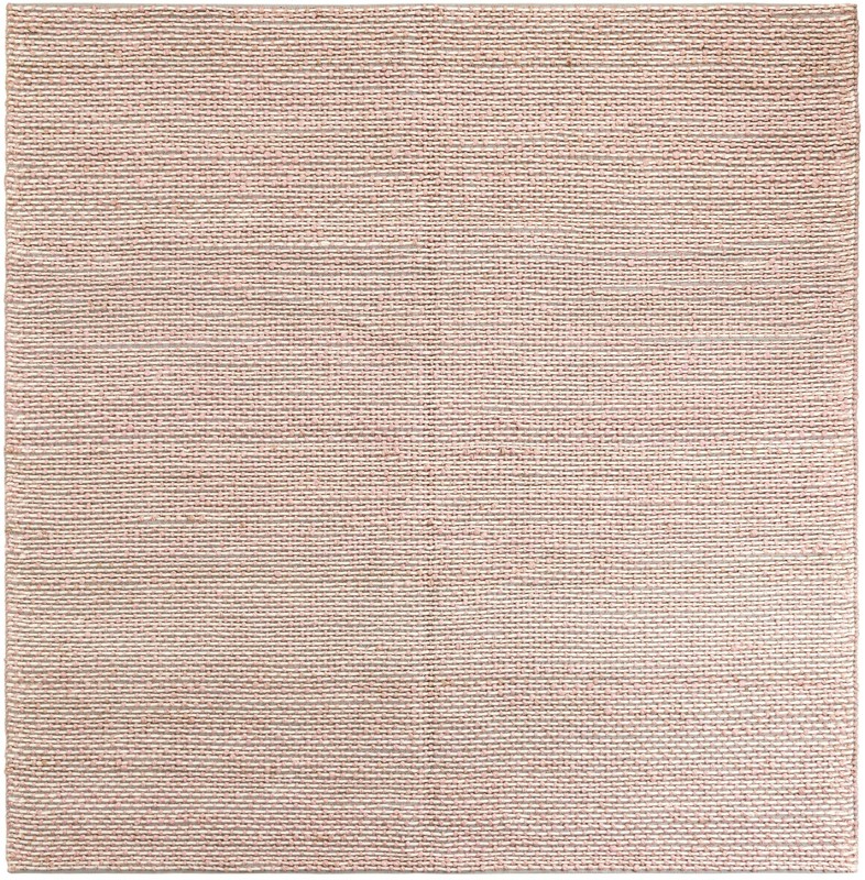 Keeler · Solid Wool Rug, pink and gray