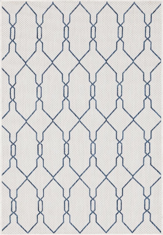 4' x 6' Bronson · Geometric Outdoor Rug, ivory