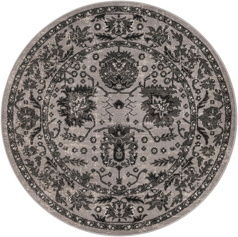 Channing · Border rug, grey