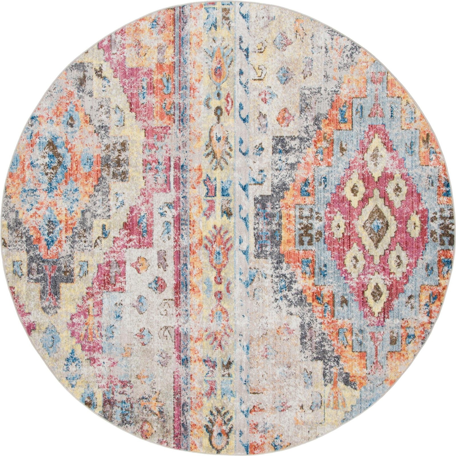 8' x 8' Quinn · Abstract rug, multi
