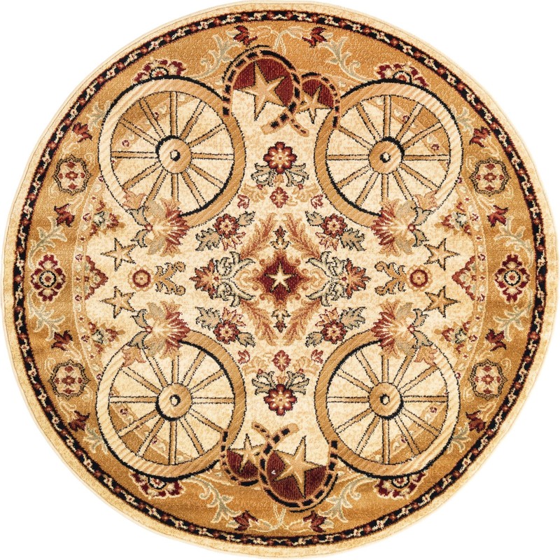 Tabor · Border rug, ivory