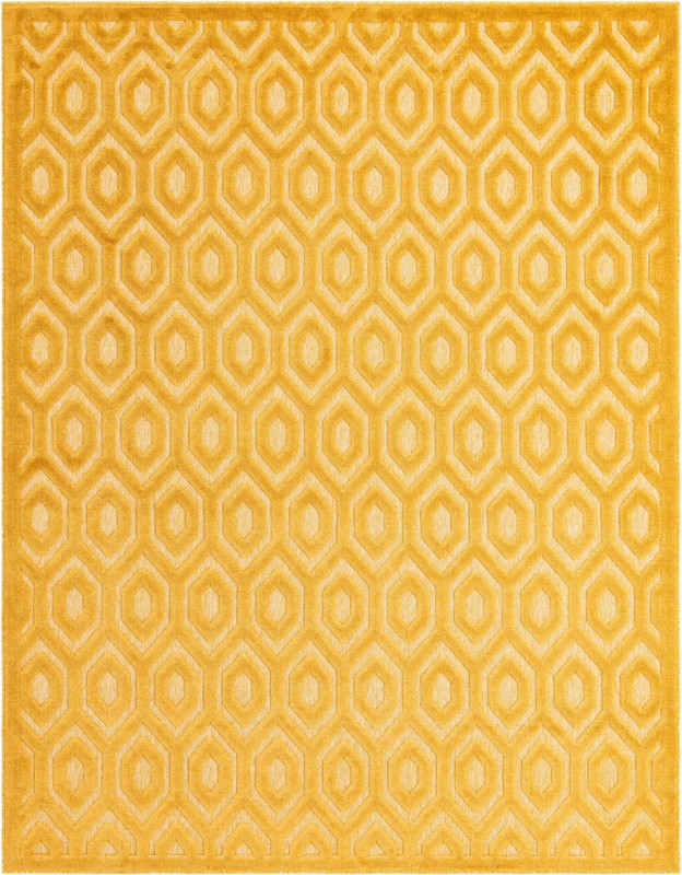 7' 10 x 10' Roanoke · Diamond Outdoor Rug, yellow