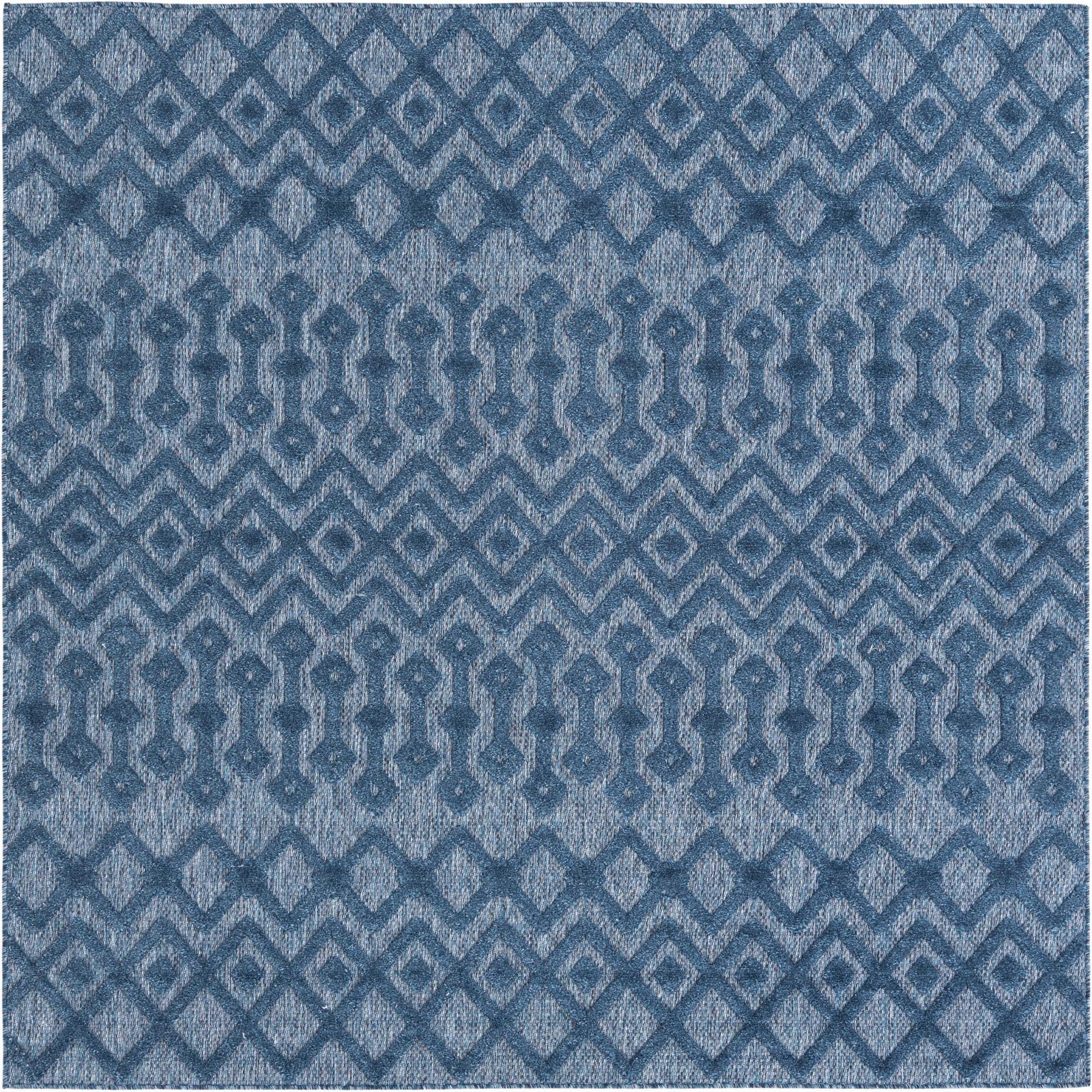7' 10 x 7' 10 Creed · Chevron Outdoor Rug, navy