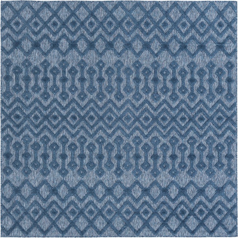 7' 10 x 7' 10 Creed · Chevron Outdoor Rug, navy