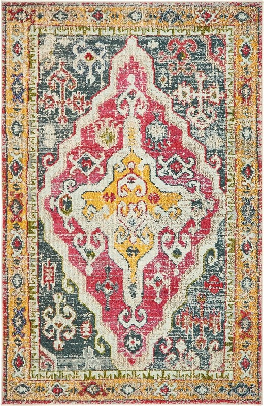 4' x 6' Peverell · Border Washable Rug