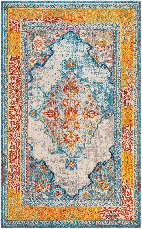 5' x 8' Cary · Border Washable Rug
