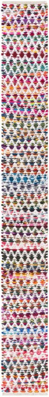 1' 2 x 10' Rooney · Striped Chindi Rug, multi
