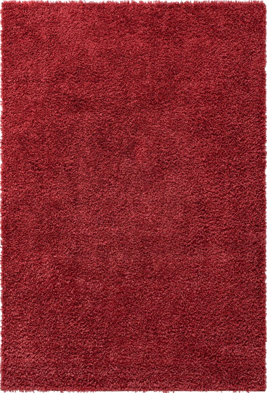 4' x 6' Dunham · Solid Shag Rug, red