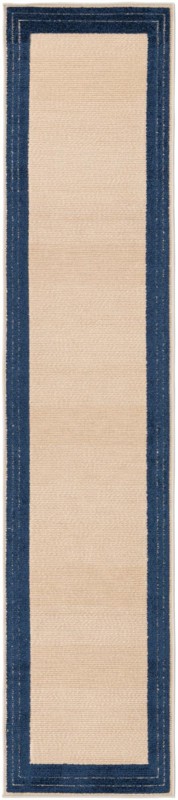 Walnut · Border Outdoor Rug, beige