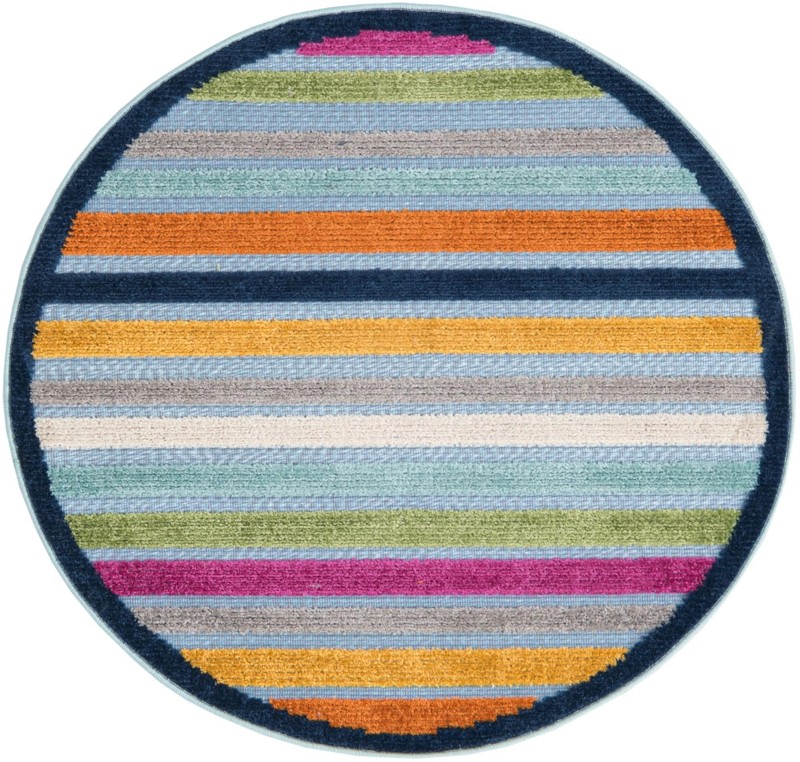 3' 3 x 3' 3 Wesley · Border Outdoor Rug, blue