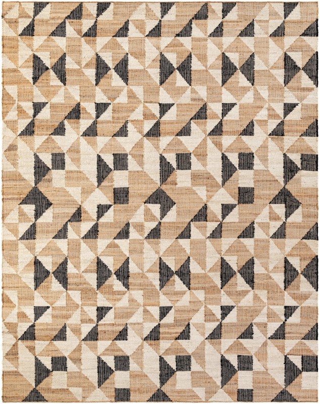 Wausau · Geometric rug, beige and black