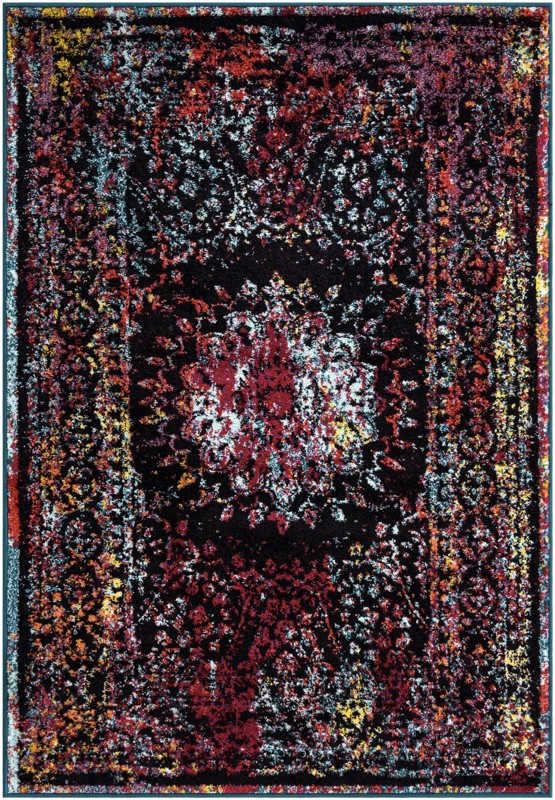 4' x 6' Benedetto · Border rug, multi