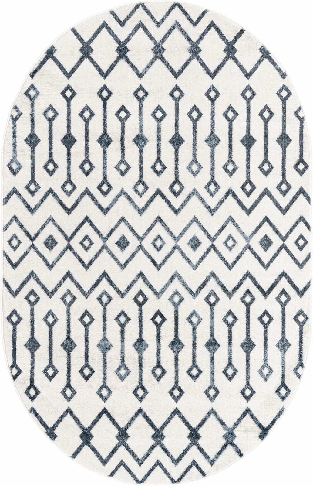 4' x 6' Eugene · Chevron rug, coastalwhite