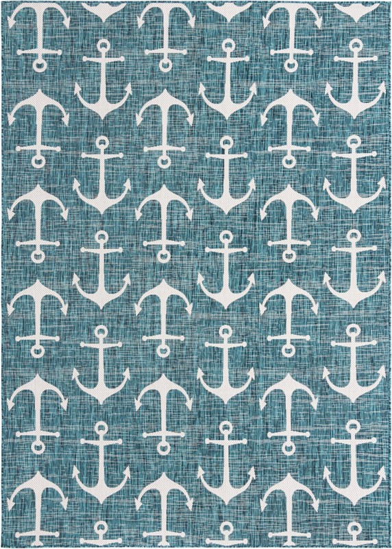 7' 10 x 11' Millbrook · Outdoor Rug, teal