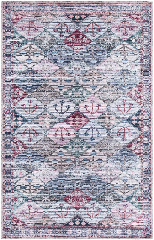 4' x 6' Radley · Geometric diamond Washable Rug, multi