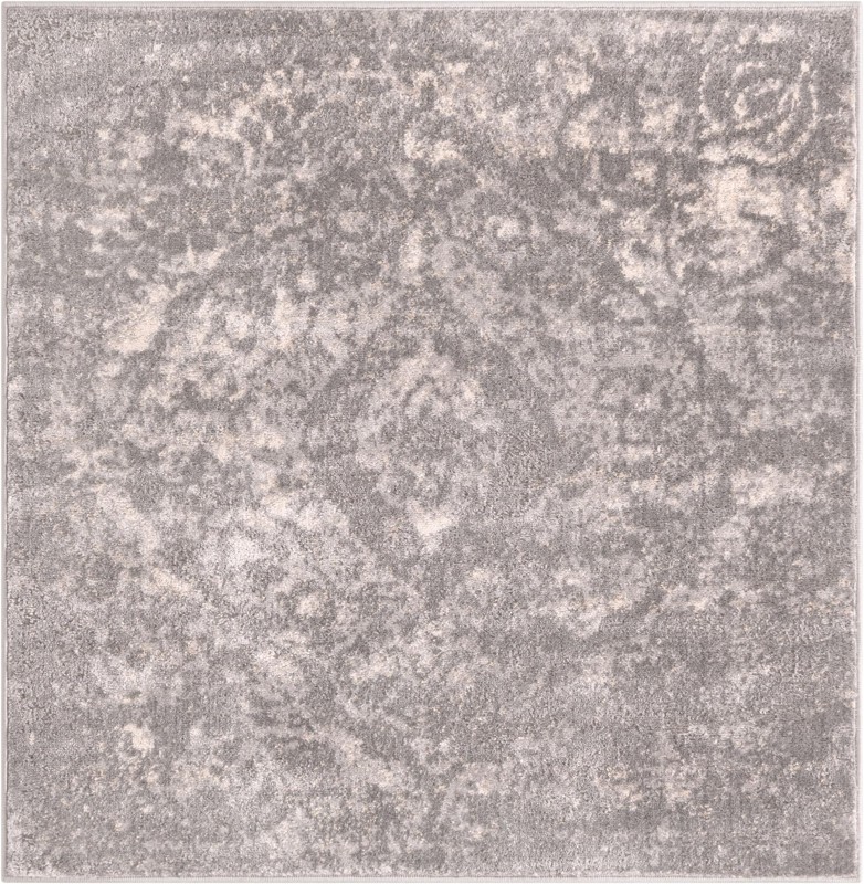 Priestley · Medallion rug, gray