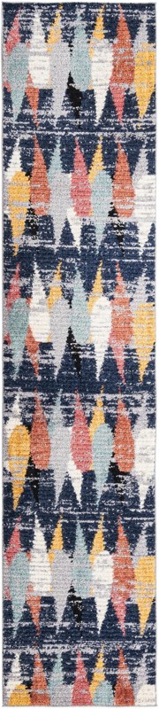 2' 7 x 12' Petaluma · Abstract rug, blue