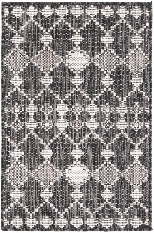 Ramsden · Diamond Outdoor Rug, charcoal