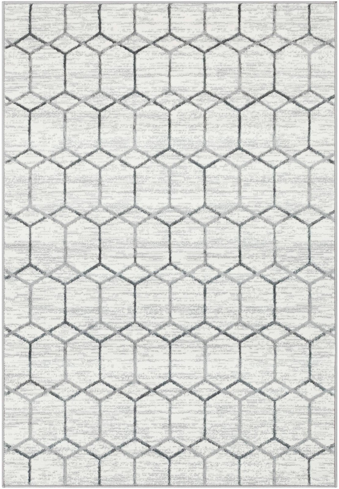 4' x 6' Babcock · Geometric rug, white