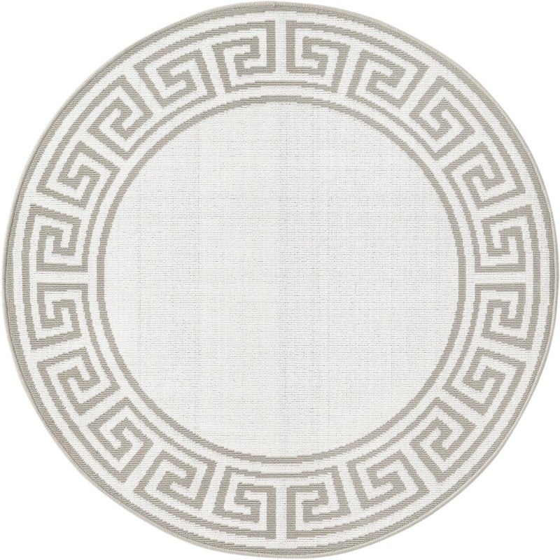 Bradley · Border Outdoor Rug, ivory