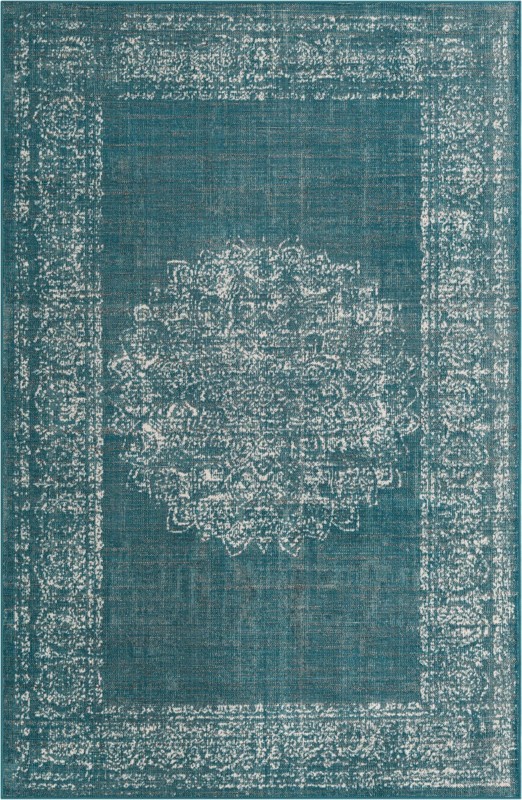 Leighton · Border rug, blue