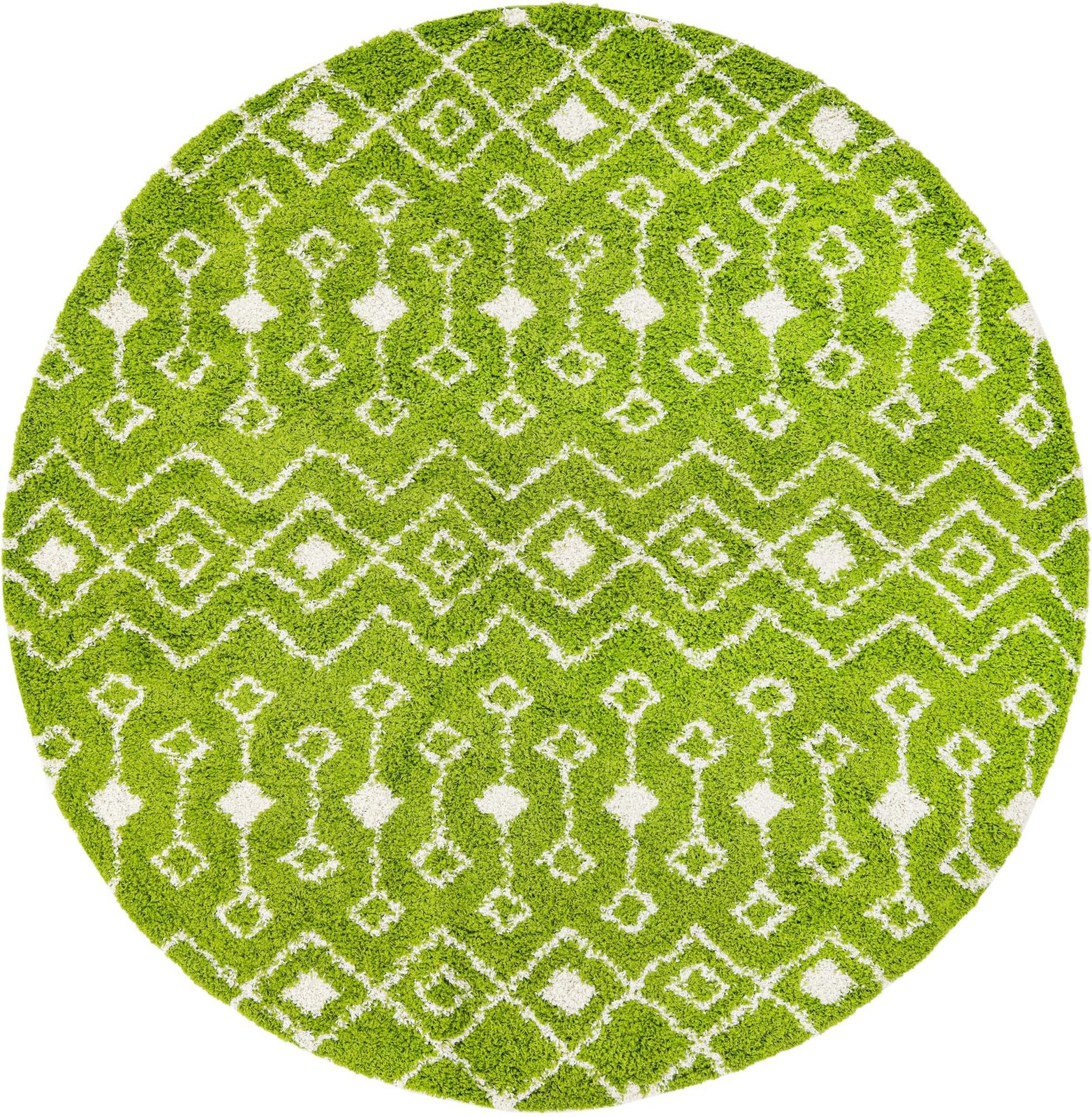 10' x 10' Bayley · Chevron Shag Rug, green