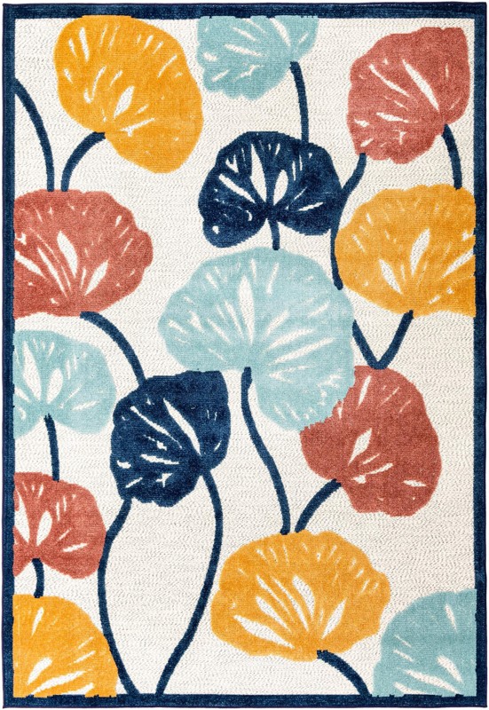 Slade · Border Outdoor Rug, ivory