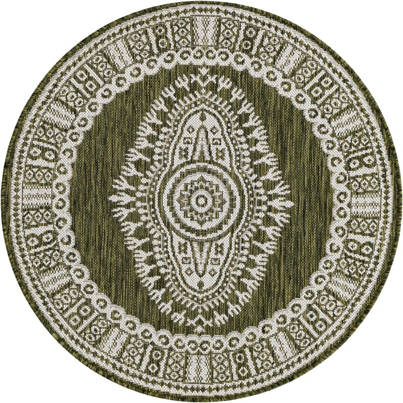 Bainbridge · Border Outdoor Rug, green