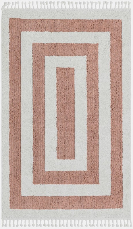 Rickard · Border rug, pink