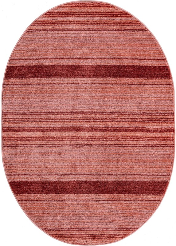 Jagger · Striped rug, rose and red