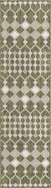 Ramsden · Geometric Outdoor Rug, green
