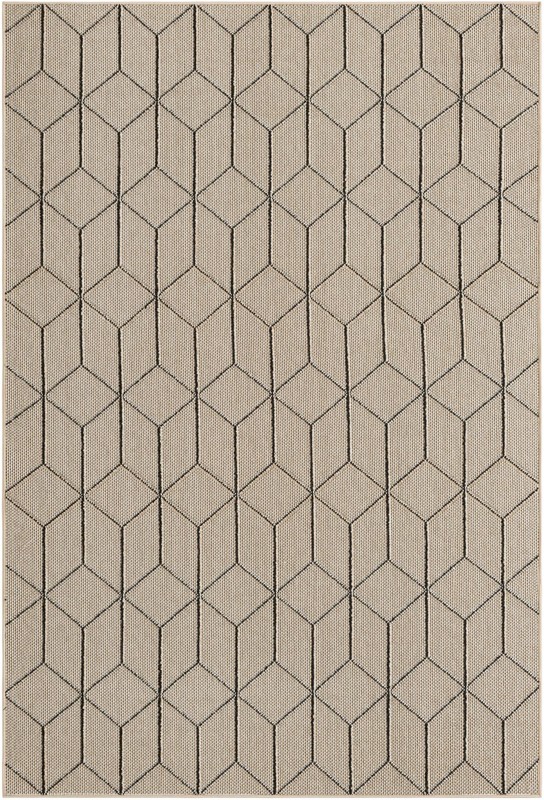 6' 1 x 9' Jasper · Geometric Outdoor Rug, khaki