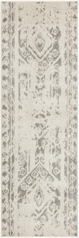 Underhill · Border rug, ivory and gray