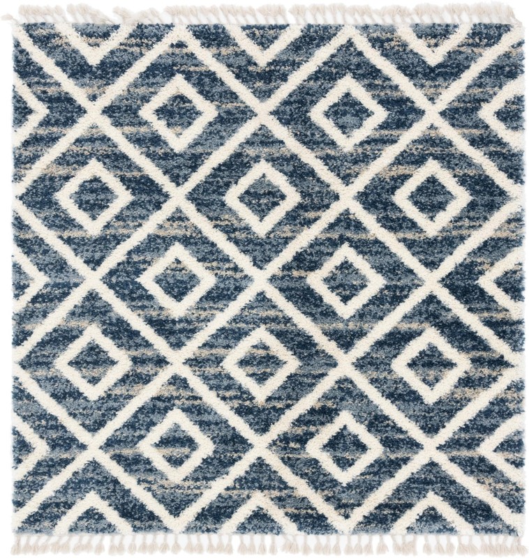 Tunstall · Diamond Shag Rug, blue