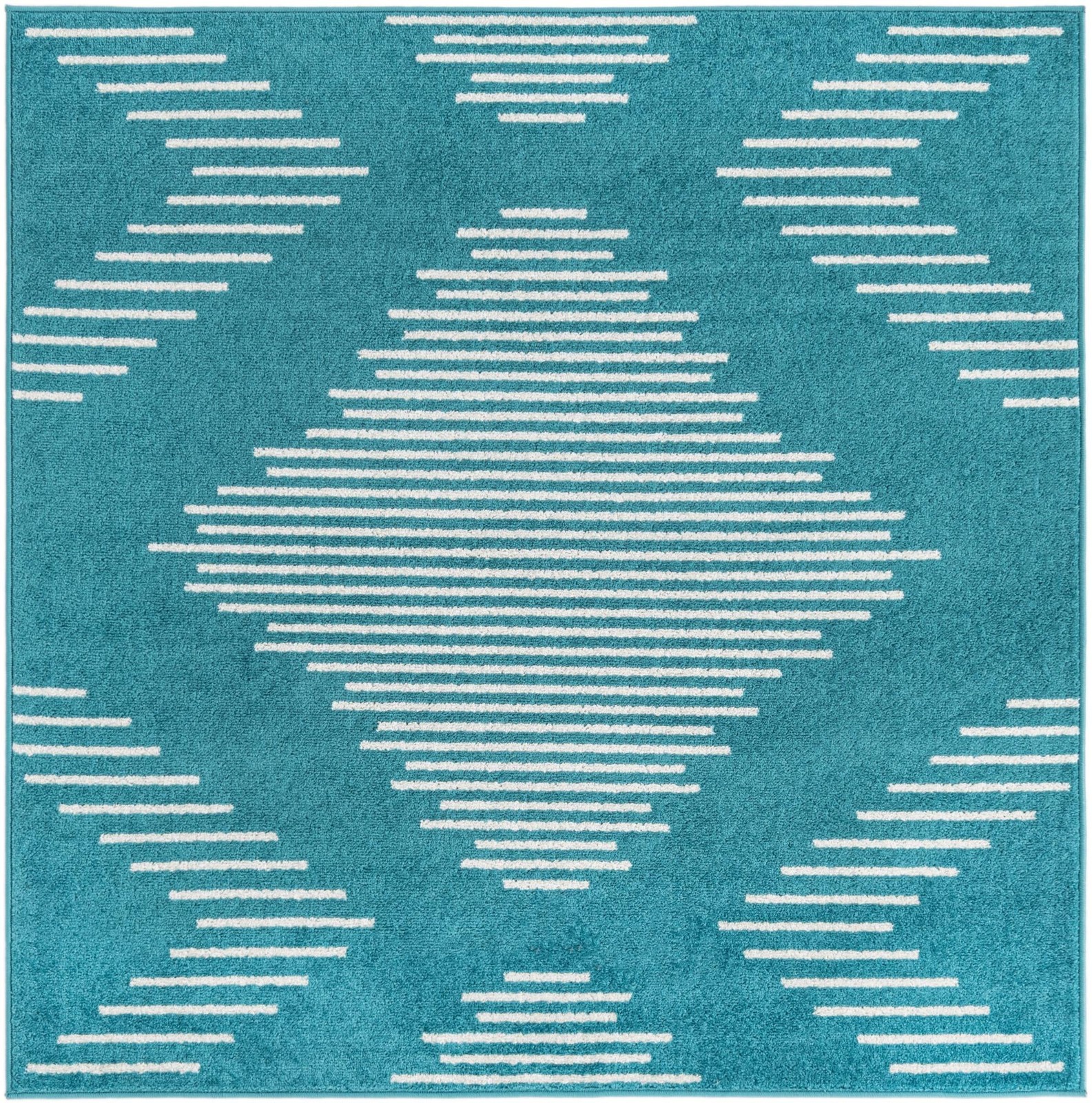5' 3 x 5' 3 Knox · Diamond rug, turquoise