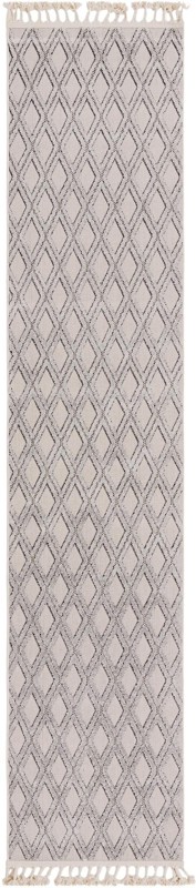 2' 7 x 12' Goshen · Diamond rug, sandy beige and gray