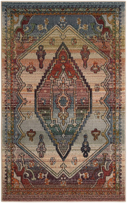 3' 3 x 5' 3 Truckee · Border rug, multi