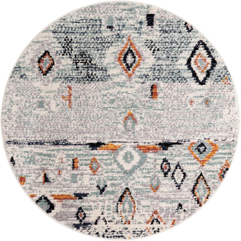 7' x 7' Merriman · Abstract rug, cream