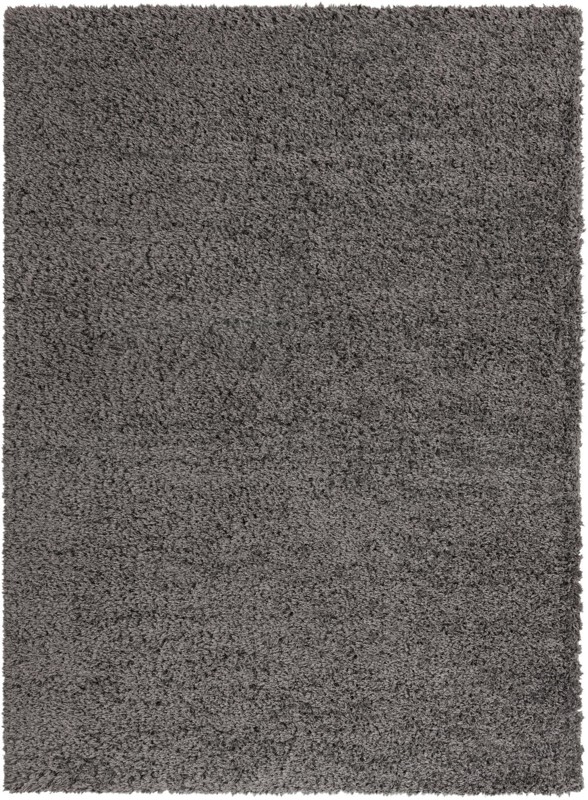 Olympia · Solid shag rug, smoke gray
