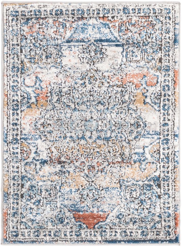 2' x 3' Wade · Border rug, multi