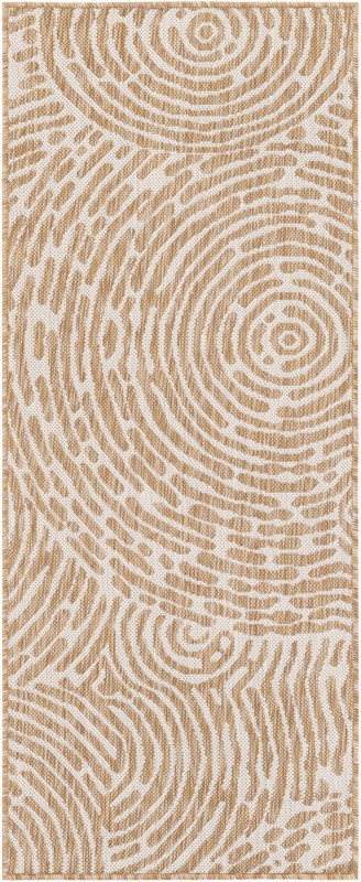 2' x 5' 3 Grafton · Abstract Outdoor Rug, taupe