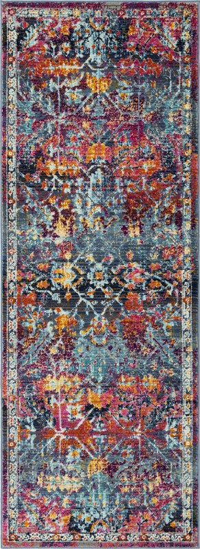 2' x 6' Foley · Border rug, red
