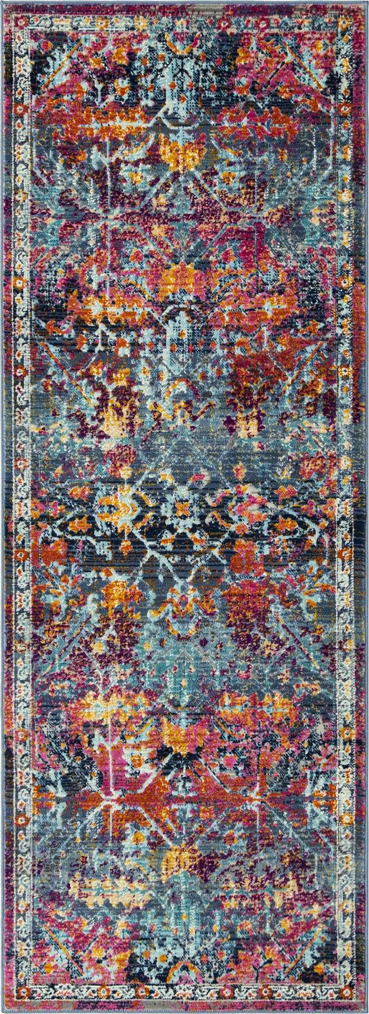 2' x 6' Foley · Border rug, red