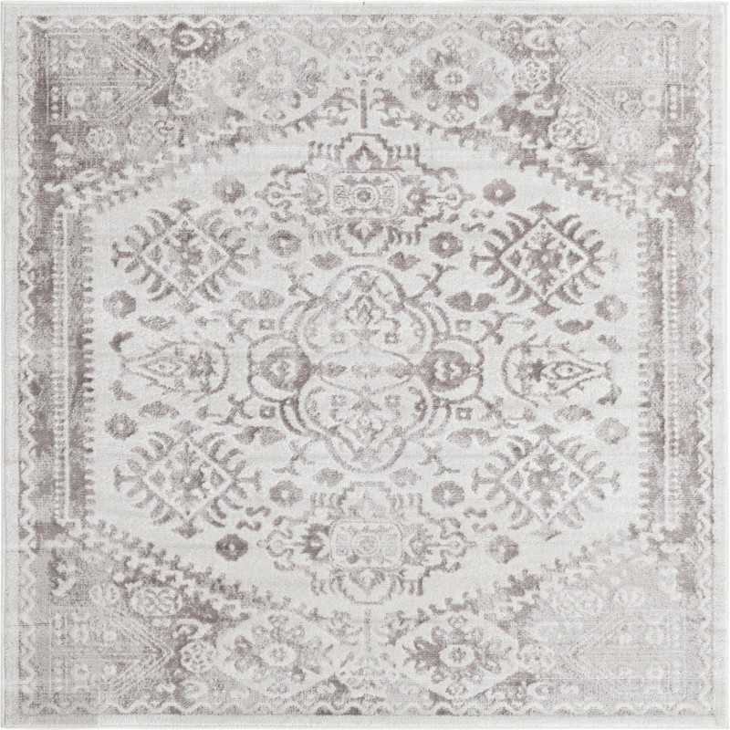 Elsie · Border rug, cream