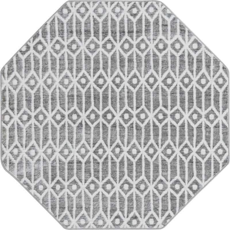 Vincent · Geometric rug, grey
