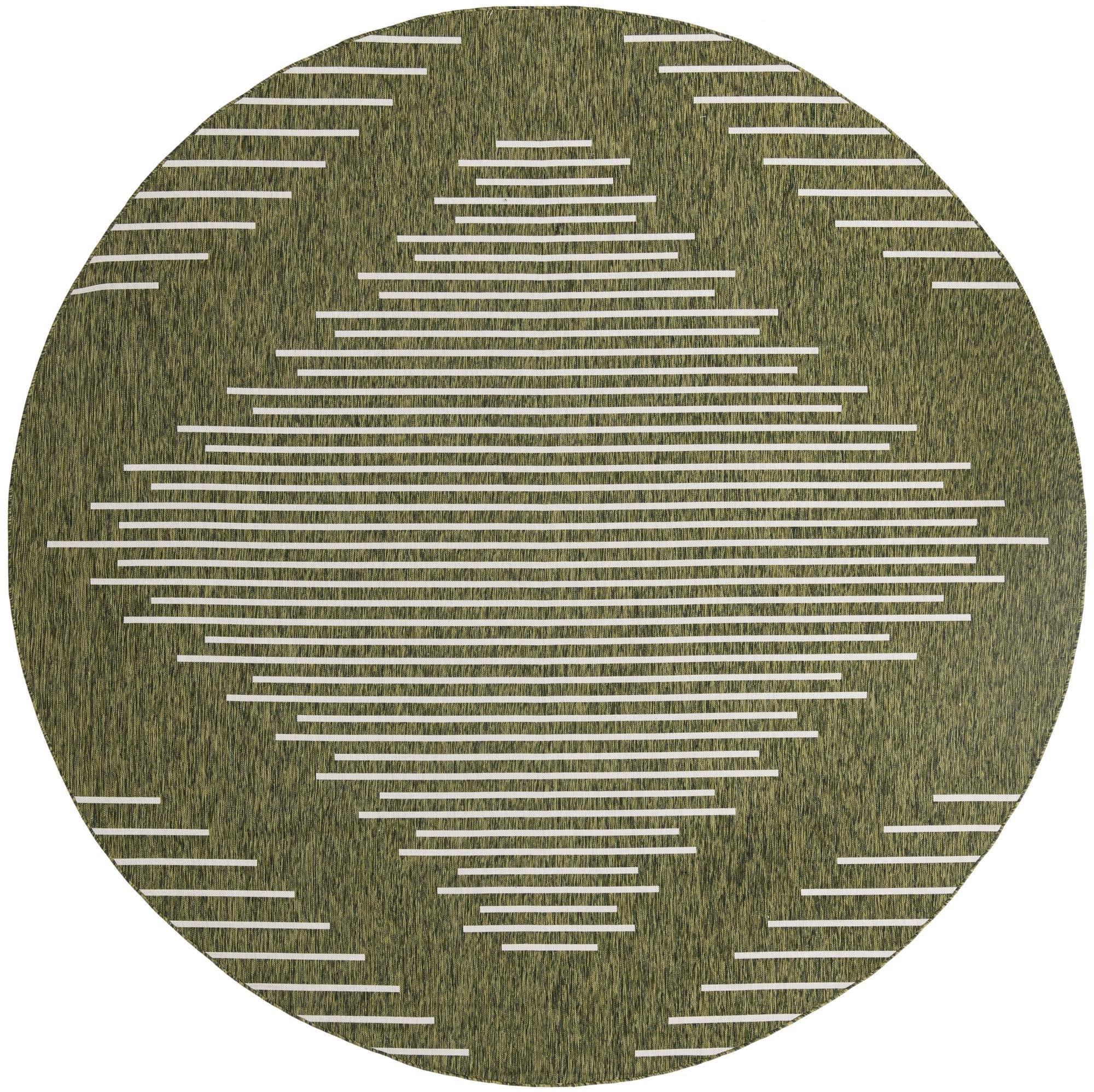 10' 8 x 10' 8 Harlow · Diamond Outdoor Rug, green