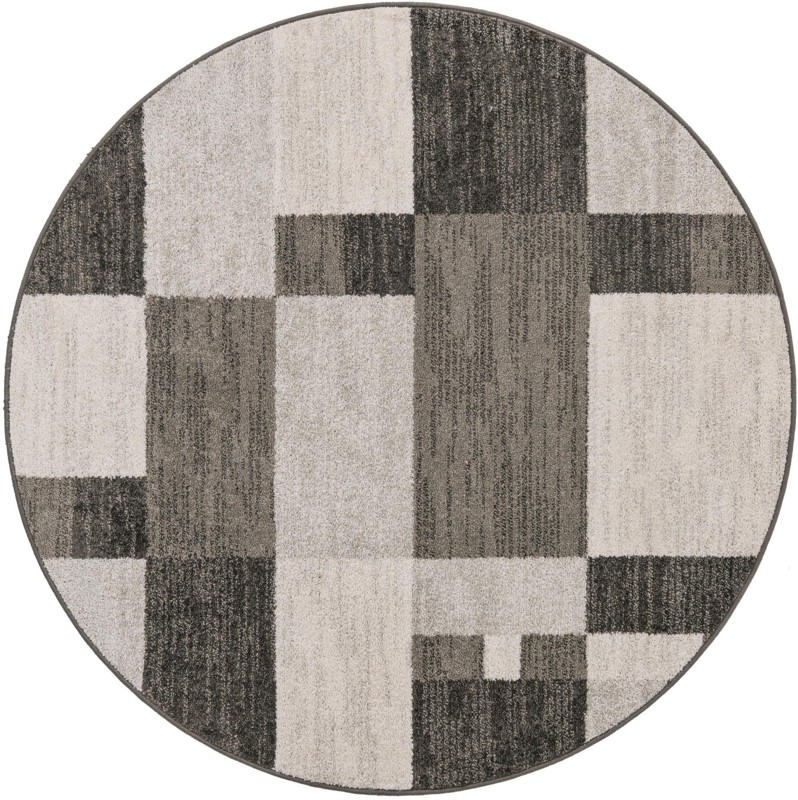 Padgett · Geometric block rug, gray and ivory