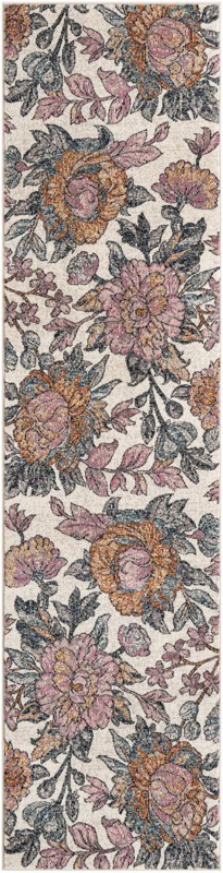 2' x 8' Sandstone · Floral / botanical rug, multi
